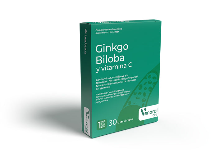 GINKGO BILOBA Y VITAMINA C 30 COMPRIMIDOS - HERBORA