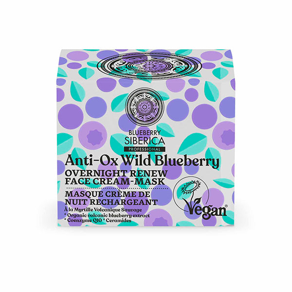 CREMA-MASCARILLA FACIAL RENOVACIÓN NOCTURNA, 50 ml - Blueberry - Natura Siberica