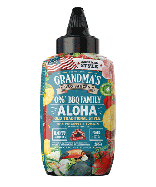 SALSA BARBACOA ESTILO ALOHA CON PIÑA Y TOMATE 290ml - MAX PROTEIN