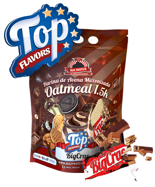 HARINA DE AVENA SABOR BIGCRAC 1,5Kg - MAX PROTEIN