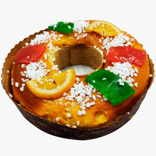 Roscón de Reyes - Sin Relleno - Vegano y Sin Gluten - 550- 600 gr