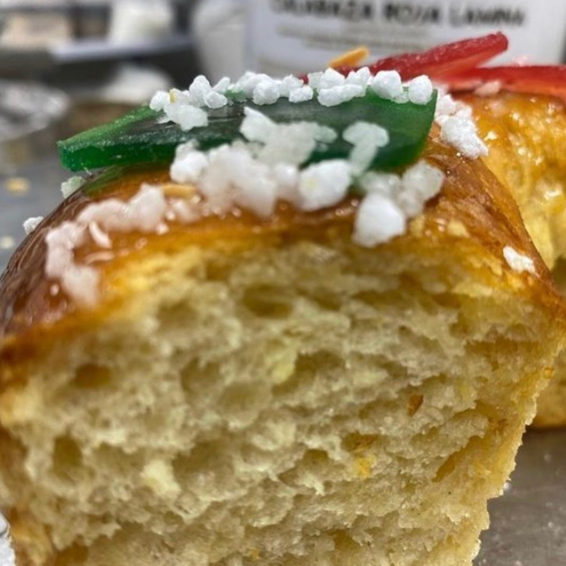 Roscón de Reyes - Sin Relleno - Vegano y Sin Gluten - 550- 600 gr