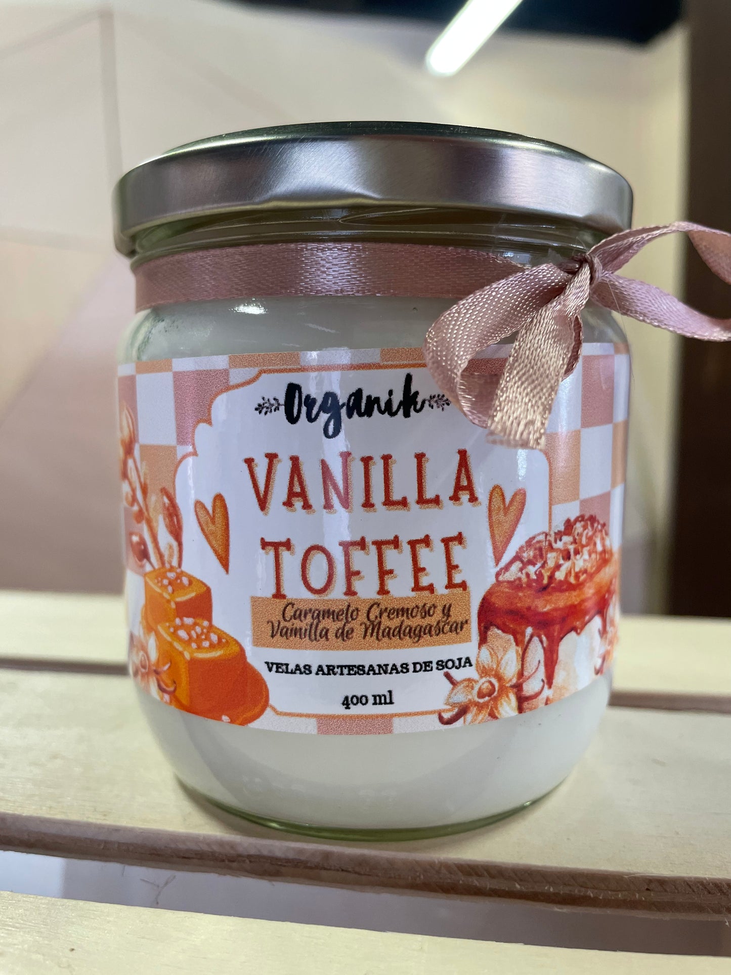 VANILLA TOFFE - VELA SOJA - organikvelas