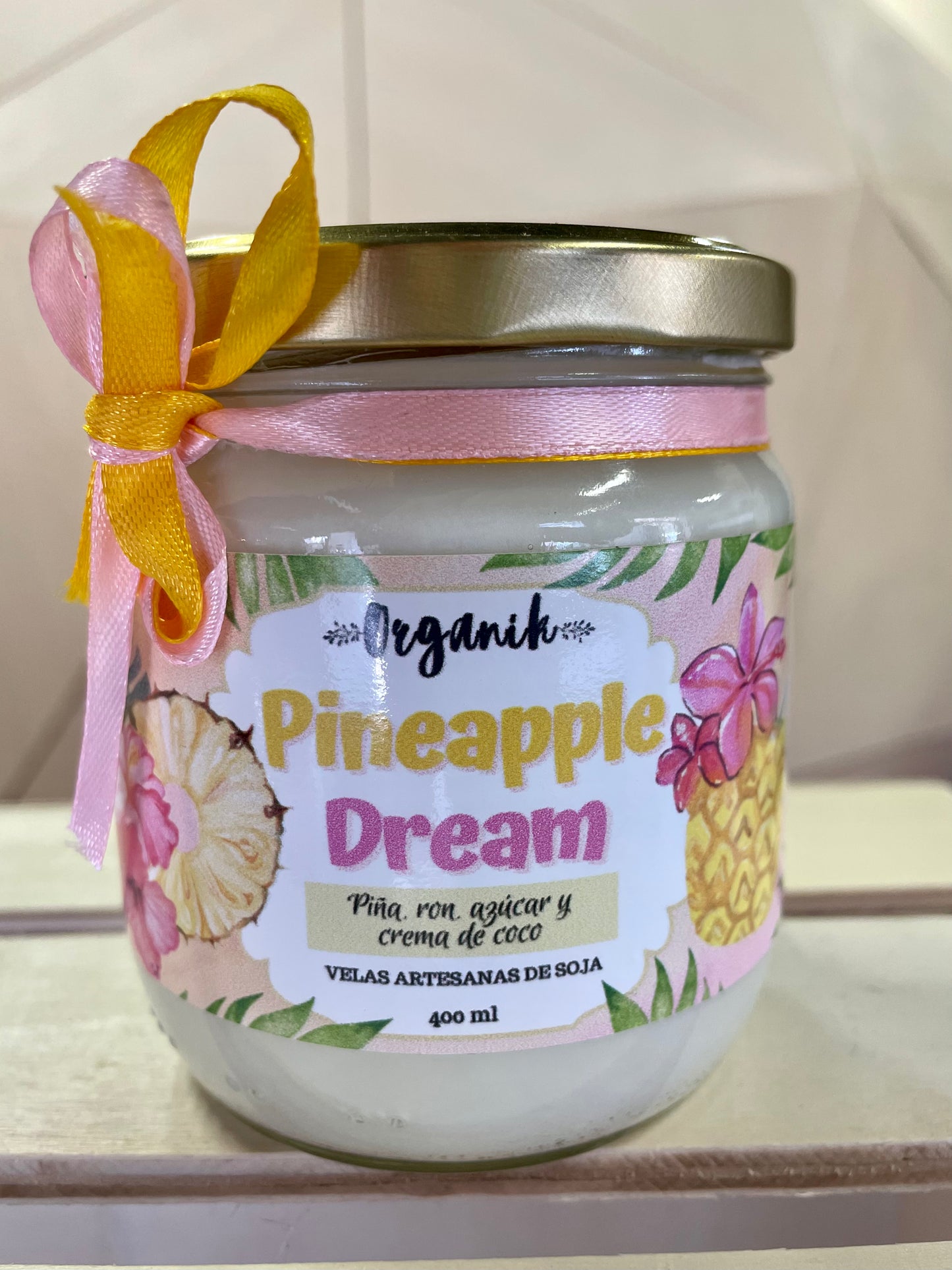 PINEAPPLE DRAM- VELA SOJA - organikvelas