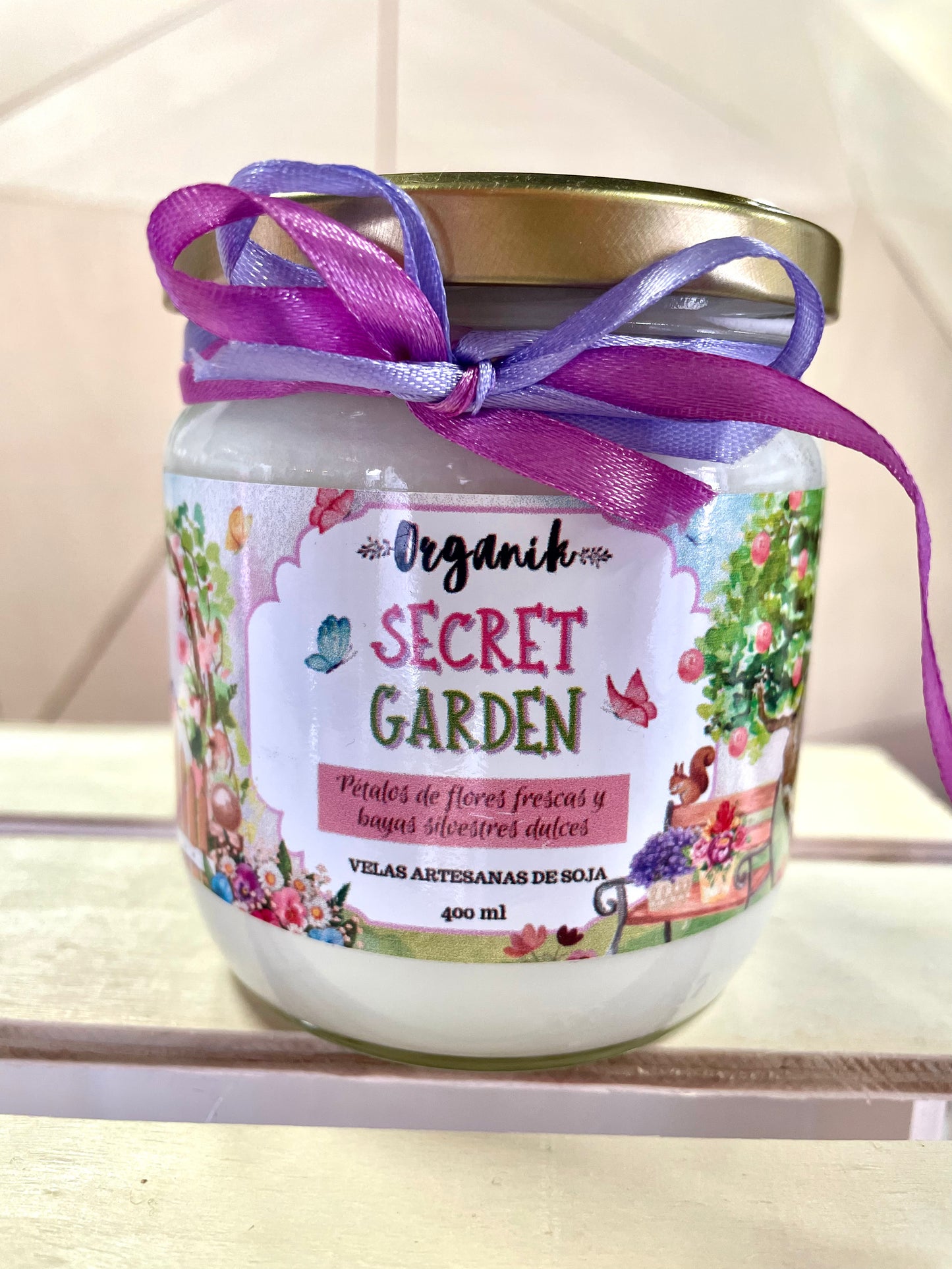 SECRET GARDEN - VELA SOJA - organikvelas