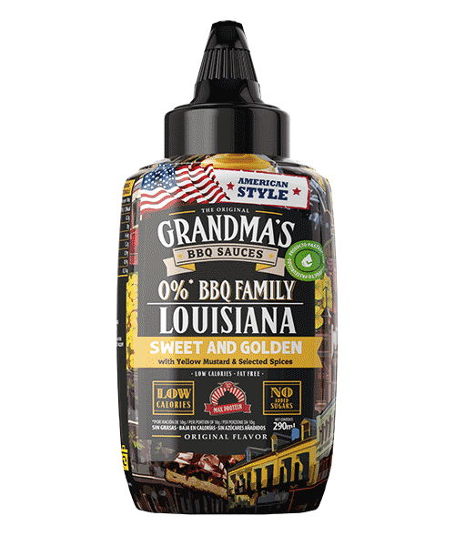SALSA BBQ LOUISIANA CON MOSTAZA AMARILLA Y ESPECIAS SELECTAS 290ml - MAX PROTEIN