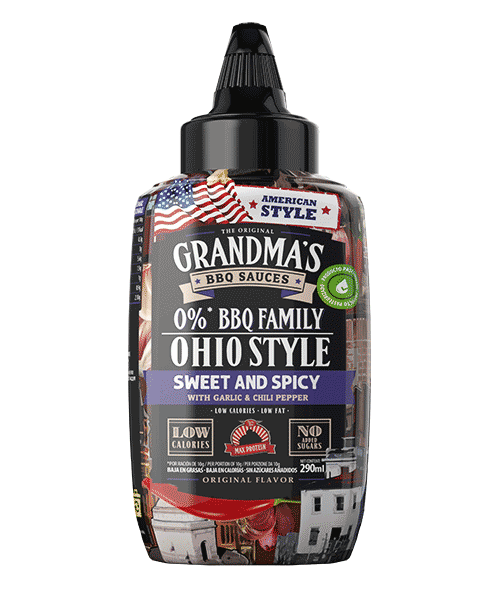 SALSA ESTILO BBQ OHIO CON AJO Y PIMIENTO CHILE 290ml - MAX PROTEIN
