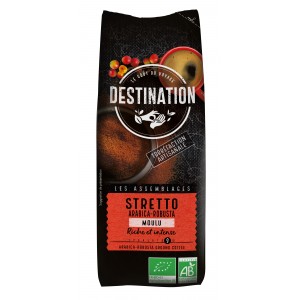 ORGANIC STRETTO ARABICA ROBUSTA FILTRO DE TIERRA 250g - DESTINATION BIO