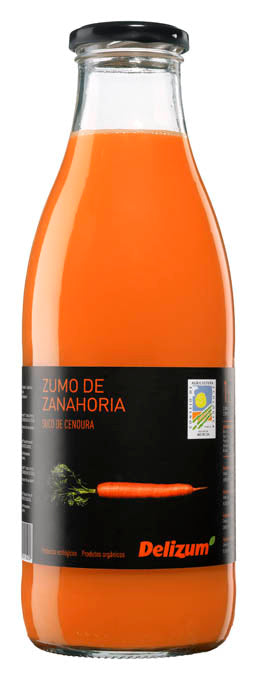 ZUMO DE ZANAHORIA ECOLÓGICO 1L DELIZUM
