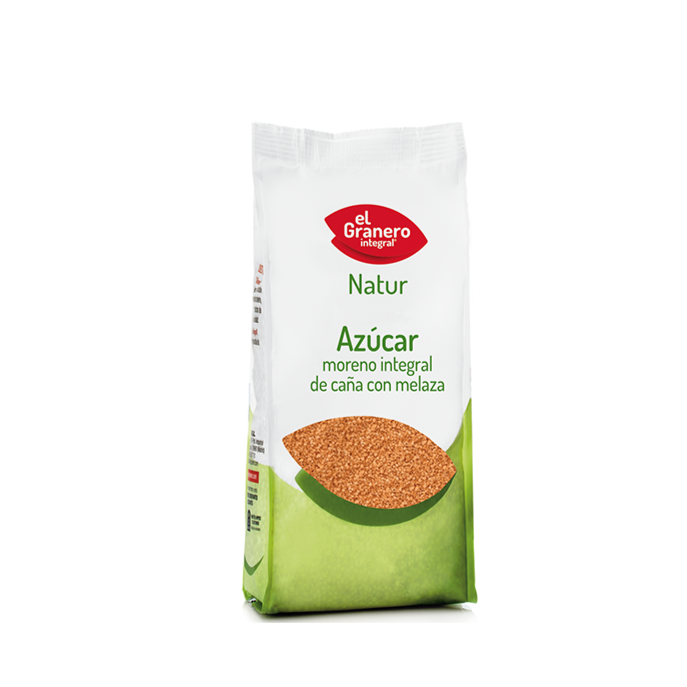 AZÚCAR MORENO INTEGRAL DE CAÑA CON MELAZA 1KG - EL GRANERO INTEGRAL