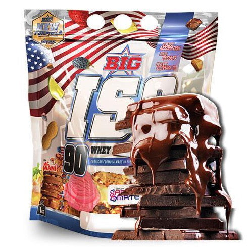 AISLADO DE PROTEÍNA DE SUERO 90 SABOR FUDGE DE CHOCOLATE 1Kg - BIG ISO