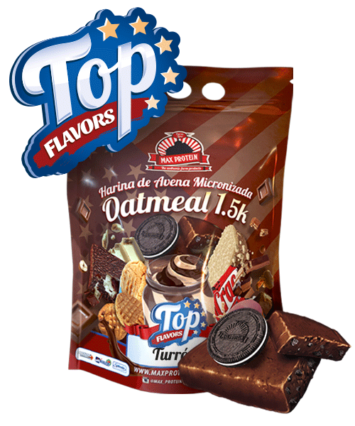 HARINA DE AVENA SABOR TURRON BLACKMAX 1,5Kg - MAX PROTEIN