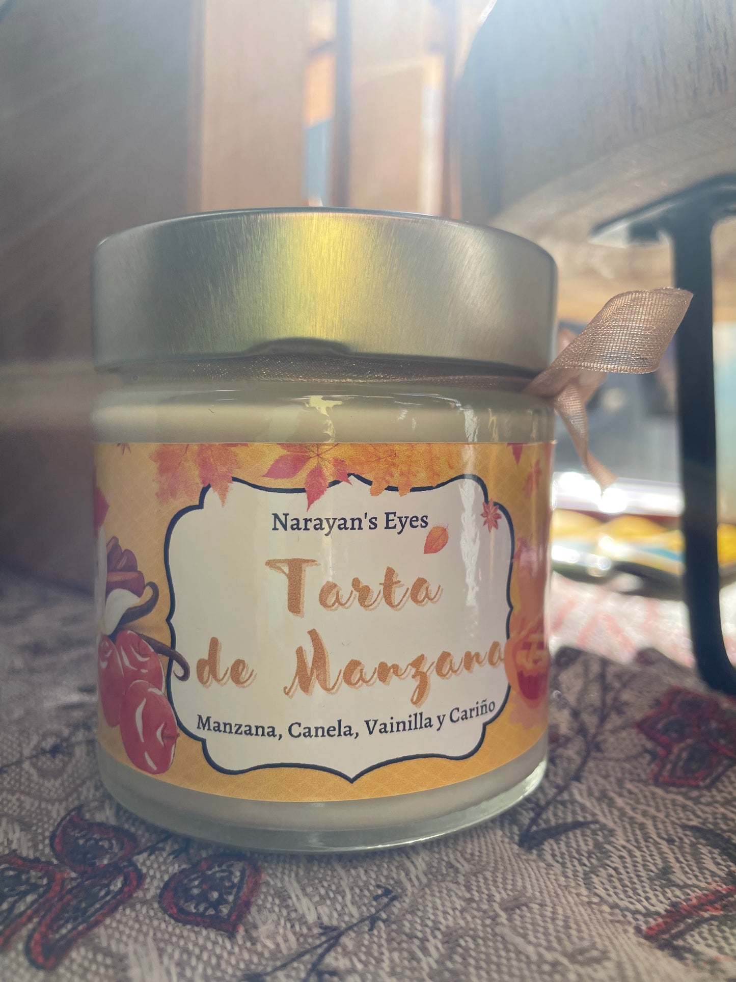 Vela de soja Tarta de Manzana Narayan's Eyes - Artesanal 100% natural