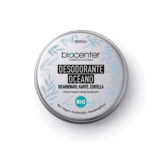 DESODORANTE SÓLIDO NATURAL - OCÉANO - ECOLÓGICO, VEGANO, ZERO WASTE - BIOCENTER