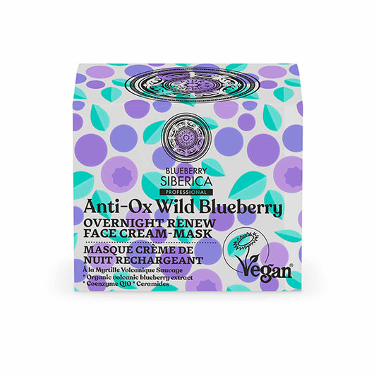 CREMA-MASCARILLA FACIAL RENOVACIÓN NOCTURNA, 50 ml - Blueberry - Natura Siberica