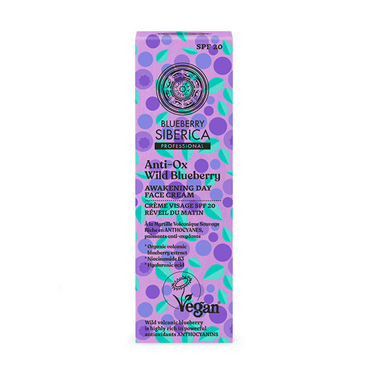 Crema de Día Vigorizante SPF20, Blueberry 50ml - Natura Siberica