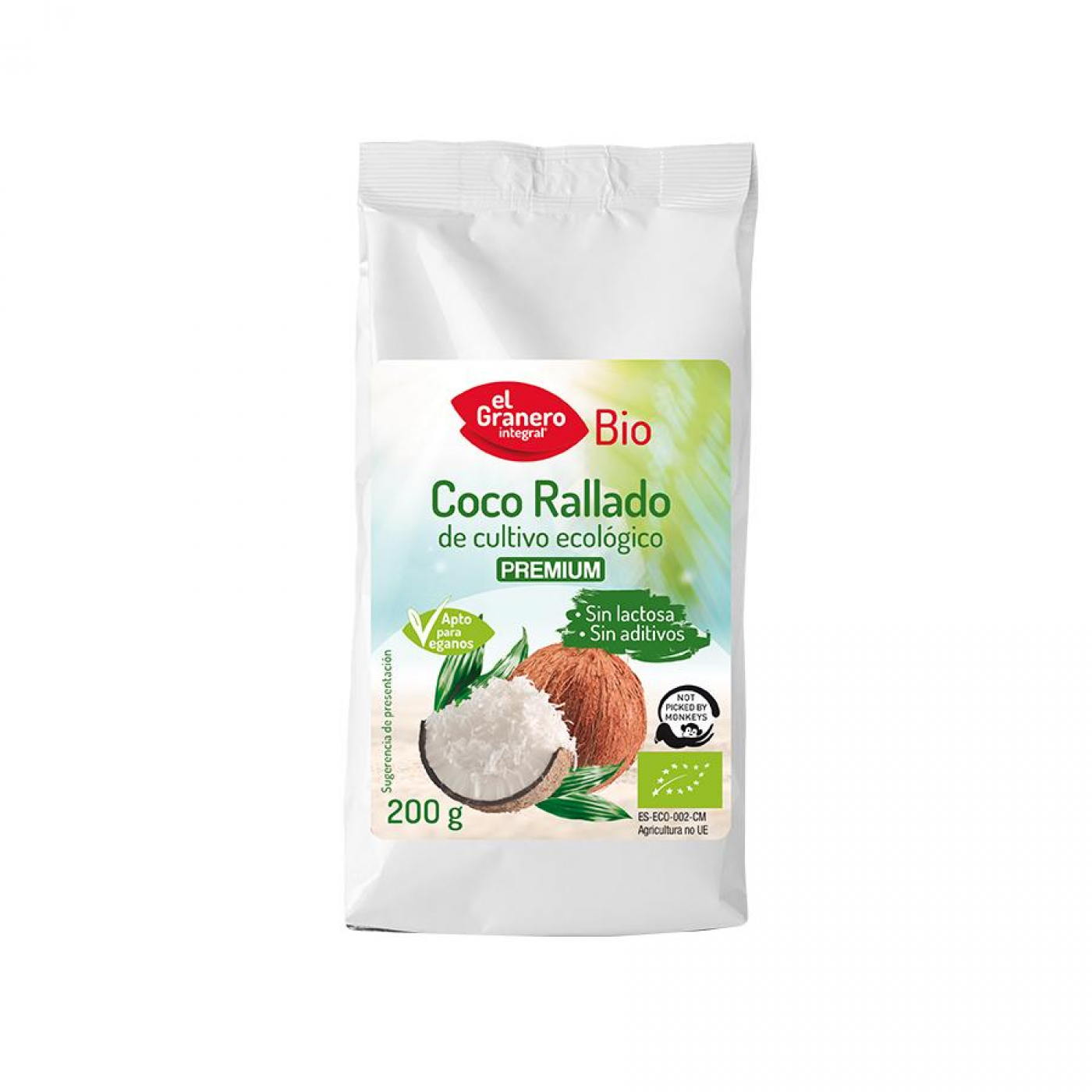COCO RALLADO FINO 200g - EL GRANERO INTEGRAL