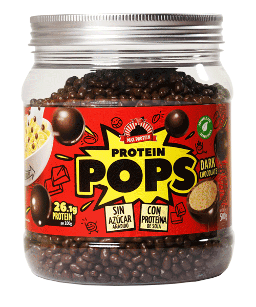 POPS DE PROTEINA CHOCOLATE NEGRO 500g - MAX PROTEIN